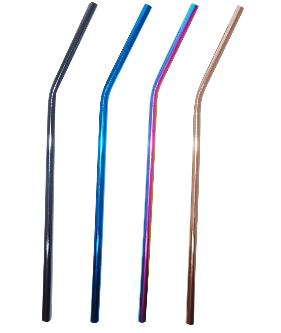 Stainless Steel Straws | Rose Gold