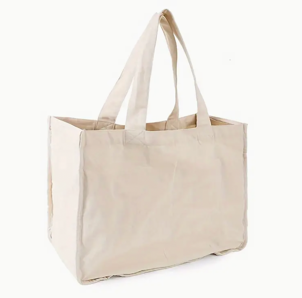 Cotton Grocery Tote Bag
