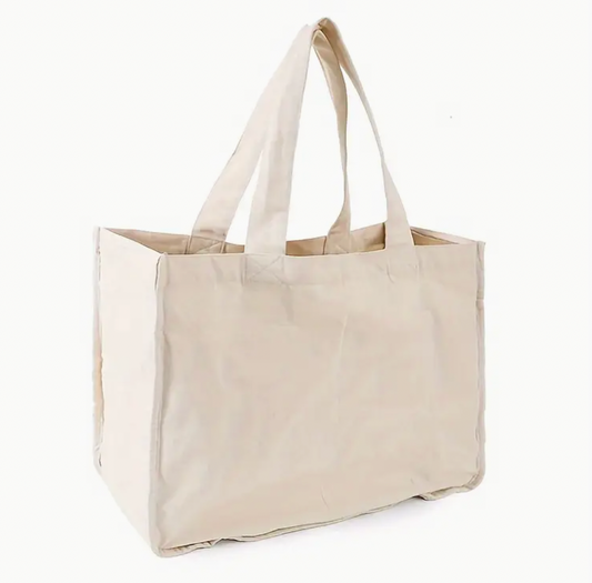 Cotton Grocery Tote Bag