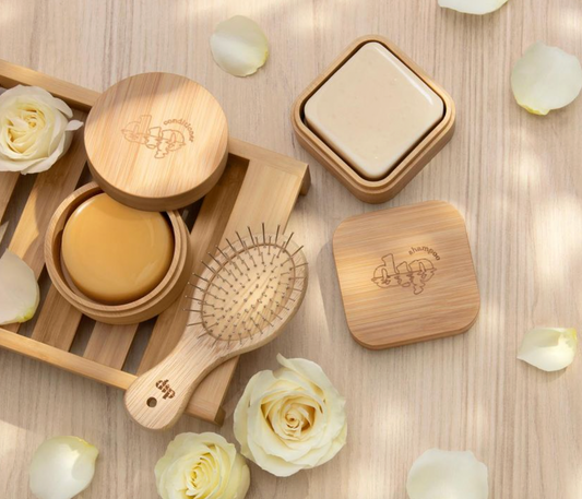 Mini Bamboo Travel Case with Coaster