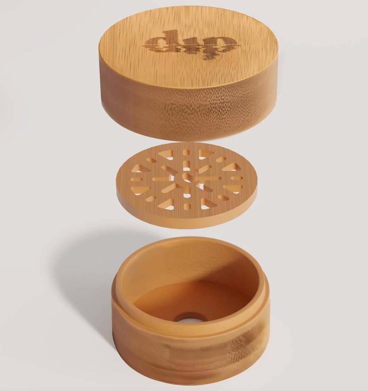 Mini Bamboo Travel Case with Coaster